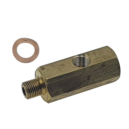 M10x1 Tee with 1/8 NPT Port